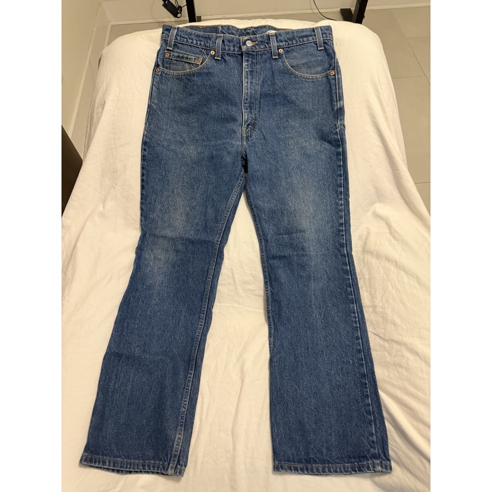 Men's Vintage Made in Usa Levi's 36 X 31 517 Boot Cut 90S Zipper Fly Red Wing